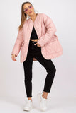 Transitional Quilted Jacket with Long Sleeves and Pockets