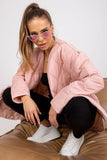 Transitional Quilted Jacket with Long Sleeves and Pockets