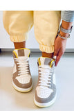 Timeless Lace-Up Ankle Sneakers in Trendy Color Combos