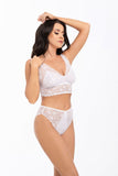 Ethereal Lace Panties with Cotton Front and Decorative Straps