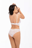 Ethereal Lace Panties with Cotton Front and Decorative Straps
