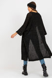 Openwork Long Sleeve Cardigan with No Closure