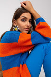 Colorful Striped Long Sleeve Unbuttoned Cardigan