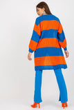 Colorful Striped Long Sleeve Unbuttoned Cardigan