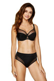 Flirtatious Knit and Tulle Three-Piece Classic Bra