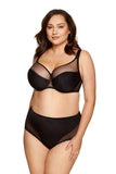 Flirtatious Knit and Tulle Three-Piece Classic Bra