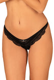 Elegant Lace Panties with Jewelry Pendant and Sheer Design