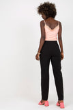 High-Waisted Straight Leg Women's Pants with Pockets