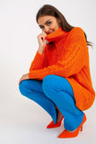Extended Cut Turtleneck Women's Sweater with Long Sleeves