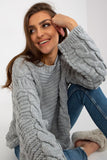 Extended Cut Women's Sweater with Wide Long Sleeves