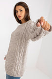 Extended Cut Women's Sweater with Wide Long Sleeves