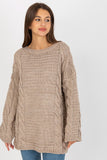 Extended Cut Wide Sleeve Women's Sweater in Acrylic Blend