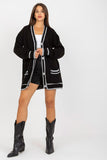 Long-Sleeved Cardigan with Button Closure and Pockets