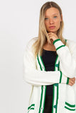 Long-Sleeved Cardigan with Button Closure and Pockets