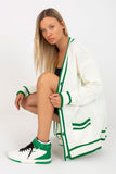 Long-Sleeved Cardigan with Button Closure and Pockets