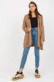 Unbuttoned Cardigan with Wide Sleeves & Contrast Lettering