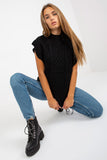 Plaid Weave Sleeveless Knitted Jacket for Versatile Style