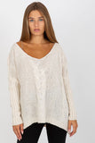 Soft Acrylic Blend Knit Sweater - One Size Fits All
