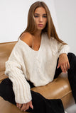 Soft Acrylic Blend Knit Sweater - One Size Fits All