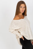 Soft Acrylic Blend Knit Sweater - One Size Fits All