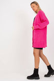 Extended Cut Button-Closure Long Sleeve Cardigan