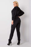 Cozy Velour Sweatshirt and Pants Set with Pockets