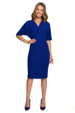 Elegant Batwing Sleeve Pencil Dress with Envelope Top