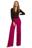 Feminine Wide-Leg Cropped Pants with Chic Low Waist