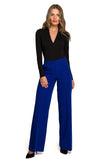 Feminine Wide-Leg Cropped Pants with Low-Fit Waistband