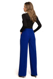 Feminine Wide-Leg Cropped Pants with Low-Fit Waistband
