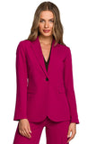 Classic One-Button Waist Jacket - Timeless Elegance