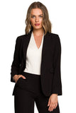 Classic One-Button Waist Jacket for Timeless Style