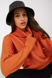 Extended Cut Turtleneck Women's Sweater with Long Sleeves