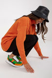 Extended Cut Turtleneck Women's Sweater with Long Sleeves