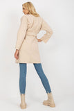 Chic Unlined Women's Long Sleeve Tie Belt Coat