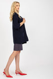 Unbuttoned 3/4 Sleeve Cardigan with Slip Pockets