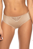 Lace-Insert Classic Women's Panties with Smooth Front