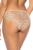 Lace-Insert Classic Women's Panties with Smooth Front