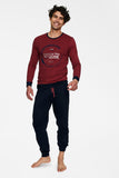 Soft Cotton Two-Piece Men's Pajama Set for Year-Round Comfort
