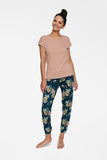 Floral Cotton Three-Piece Women's Pajama Set for Comfort