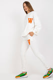 Cozy Loose-Fit Sweatsuit Set with Decorative Patch