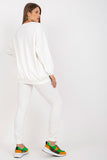 Cozy Loose-Fit Sweatsuit Set with Decorative Patch