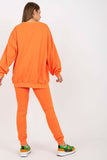 Cozy Sweatshirt & Long Pants Set with Decorative Patch