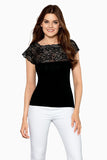 Lace-Trim Everyday Blouse for Effortless Style