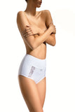 Lace-Trimmed Cotton Panties with Satin Bow Accent