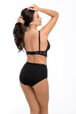 Elegant Lace and Tulle Women's Panties with Soft Waistband