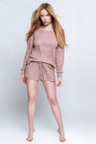Luxurious Women's Pajama Set with Tie-Up Shorts