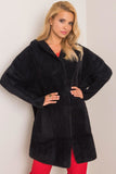 Chic Women's Autumn Coat with Hood and Slip Pockets