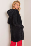 Chic Women's Autumn Coat with Hood and Slip Pockets