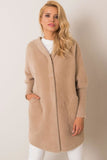 Chic Women's Autumn Coat with Hood and Press Studs